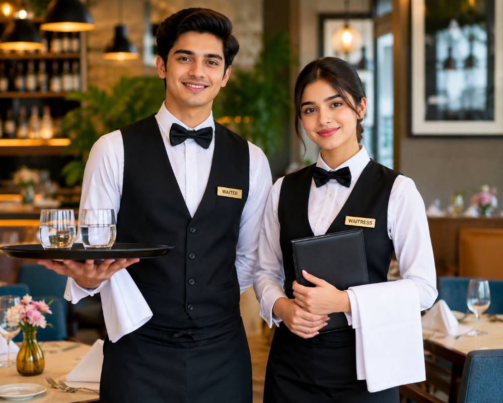 Waiter and waitress 